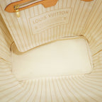 Louis Vuitton Tote Bag Damier Azur Neverfull MM White — view 4