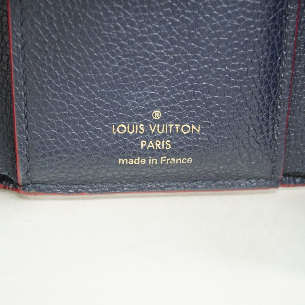 Louis Vuitton Trifold Wallet Monogram Empreinte Portefeuille Victorine Marine — view 4