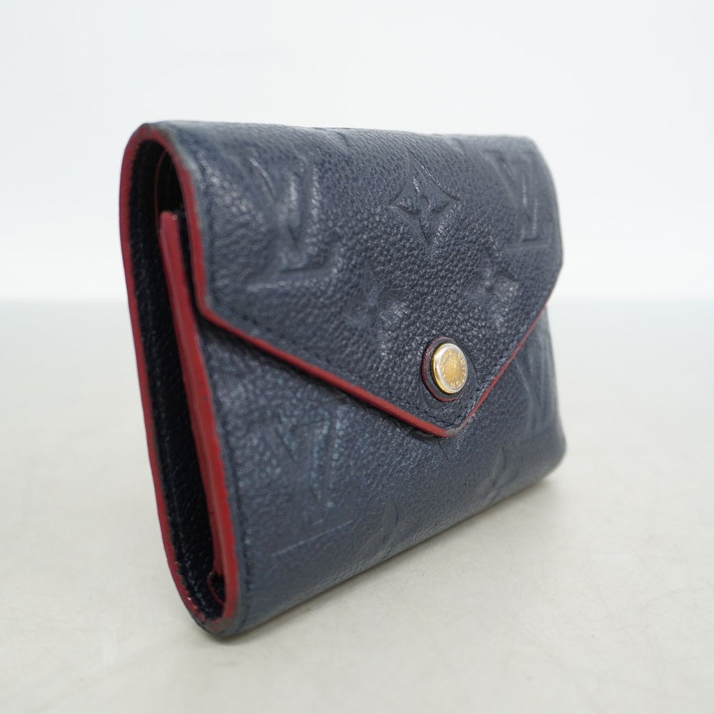 Louis Vuitton Trifold Wallet Monogram Empreinte Portefeuille Victorine Marine — view 2