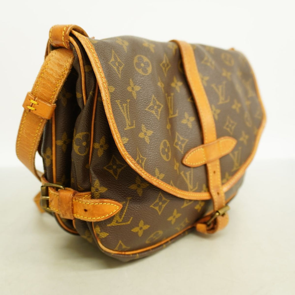 Louis Vuitton Shoulder Bag Monogram Saumur 30 Brown — view 2