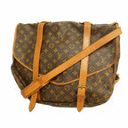 Louis Vuitton Shoulder Bag Monogram Saumur 43 Brown