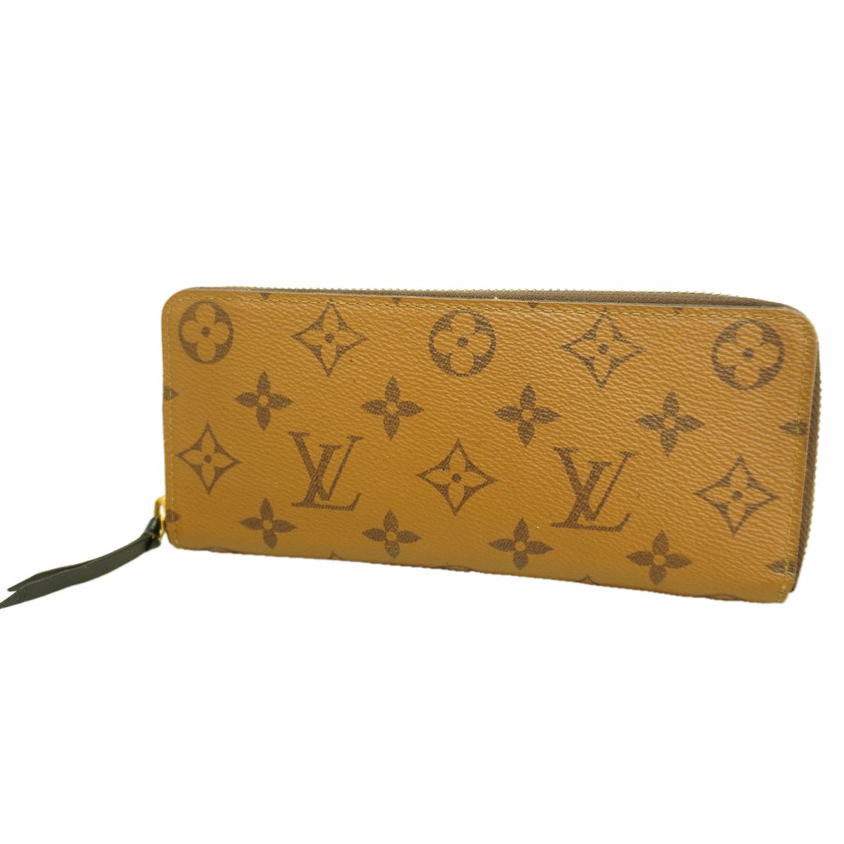 Louis Vuitton Wallet Monogram Reverse Portefeuille Clemence Brown