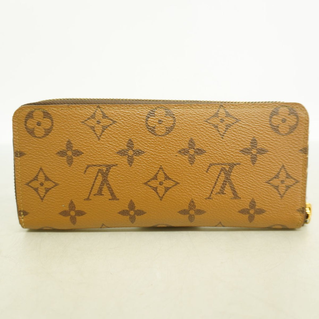 Louis Vuitton Wallet Monogram Reverse Portefeuille Clemence Brown — view 8