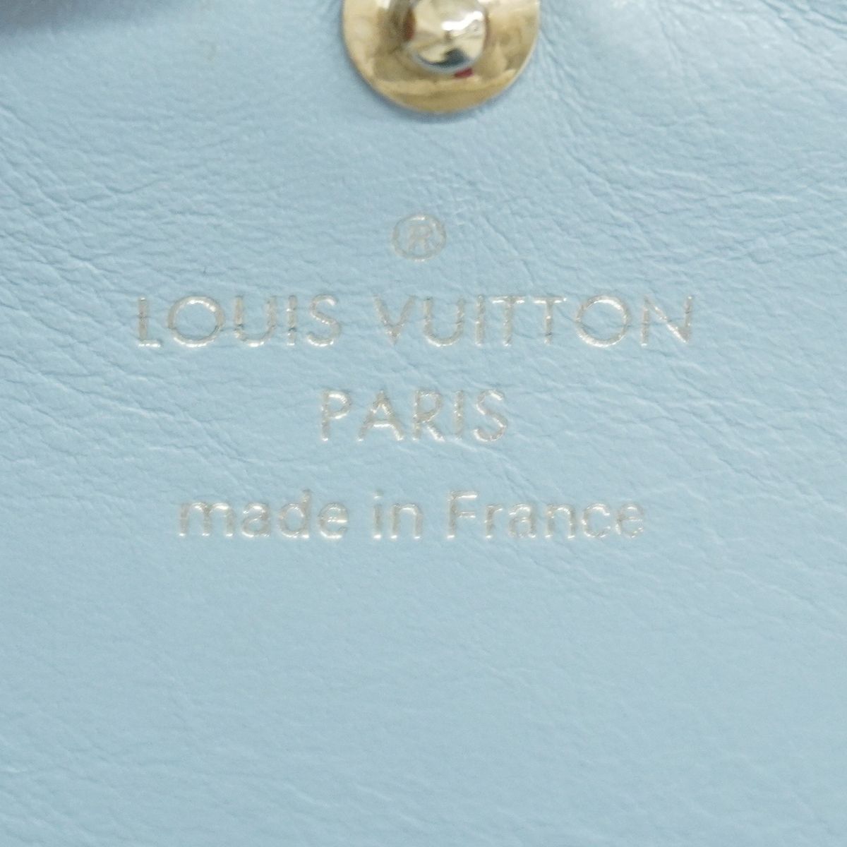 Louis Vuitton Wallet Mahina Portefeuille Iris Compact Blue White — view 4