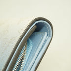 Louis Vuitton Wallet Mahina Portefeuille Iris Compact Blue White — view 5
