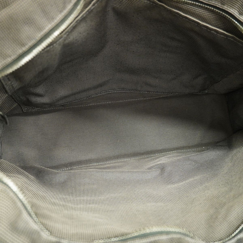 Hermes Tote Bag Herline MM Nylon Gray Silver — view 4