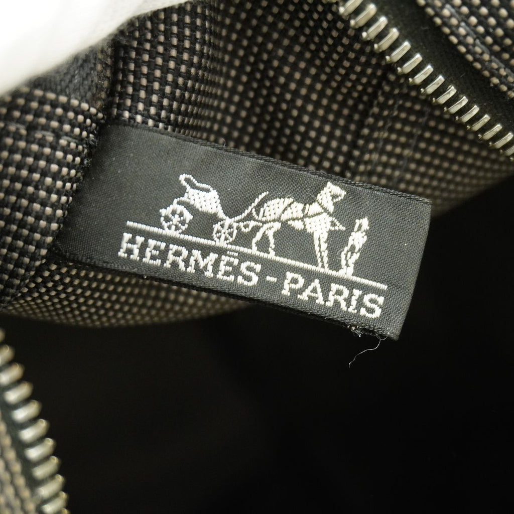 Hermes Tote Bag Herline MM Nylon Gray Silver — view 5