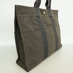 Hermes Tote Bag Herline MM Nylon Gray Silver — view 2