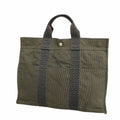 Hermes Tote Bag Herline MM Nylon Gray Silver