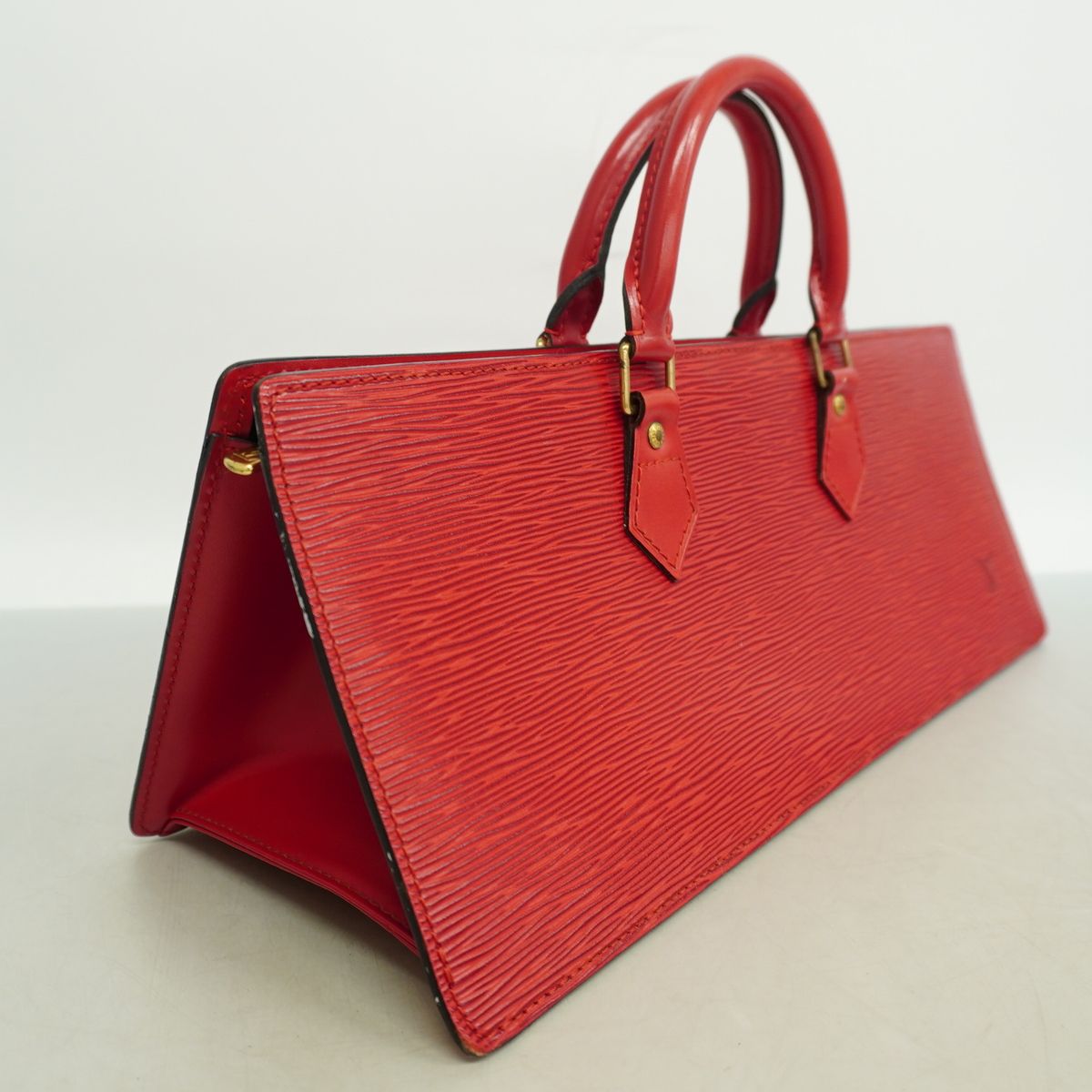 Louis Vuitton Handbag Epi Sac Triangle Castilian Red — view 2