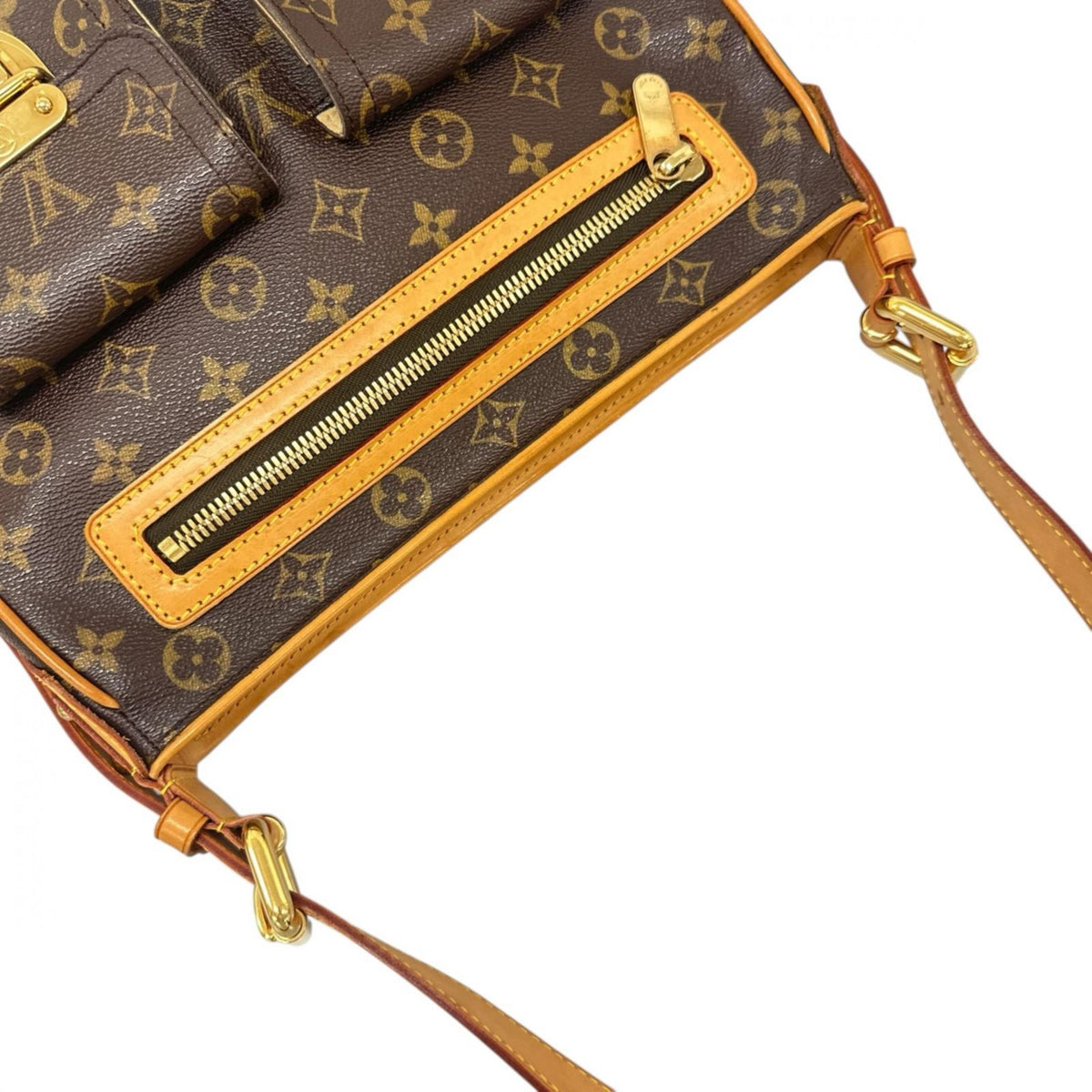 Louis Vuitton Shoulder Bag Hudson GM Brown Monogram — view 7
