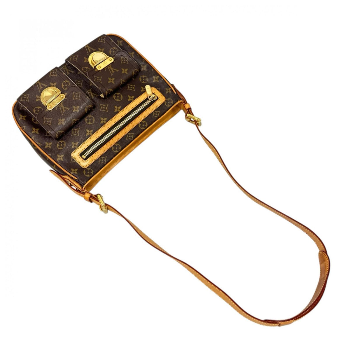 Louis Vuitton Shoulder Bag Hudson GM Brown Monogram — view 6