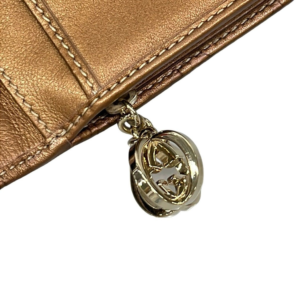 Gucci Wallet Guccissima Line GG Twins Bronze Leather — view 6