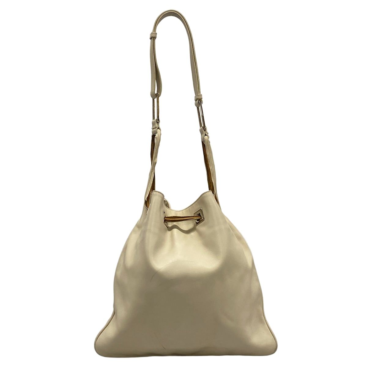 Gucci Shoulder Bag Ivory Leather — view 3