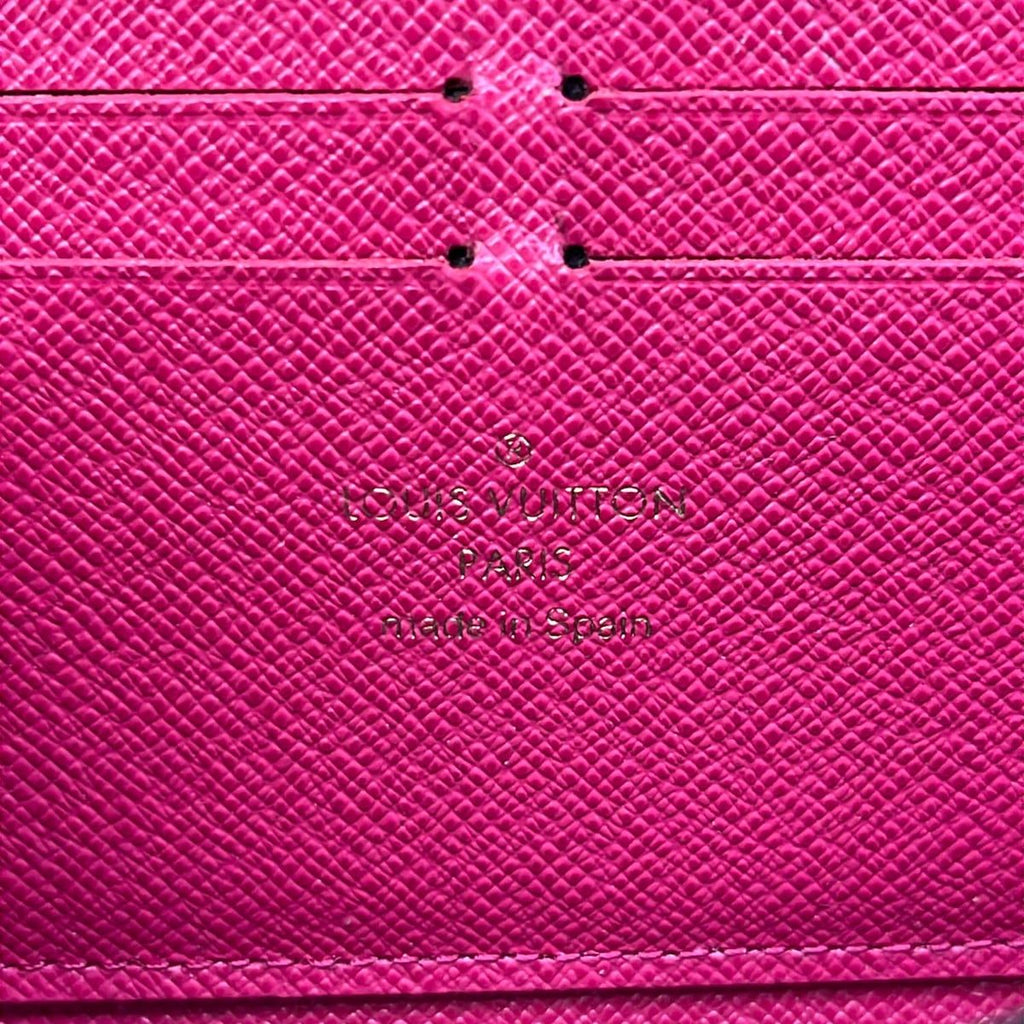 Louis Vuitton Wallet Monogram Portefeuille Clemence Hot Pink Zip Around — view 5