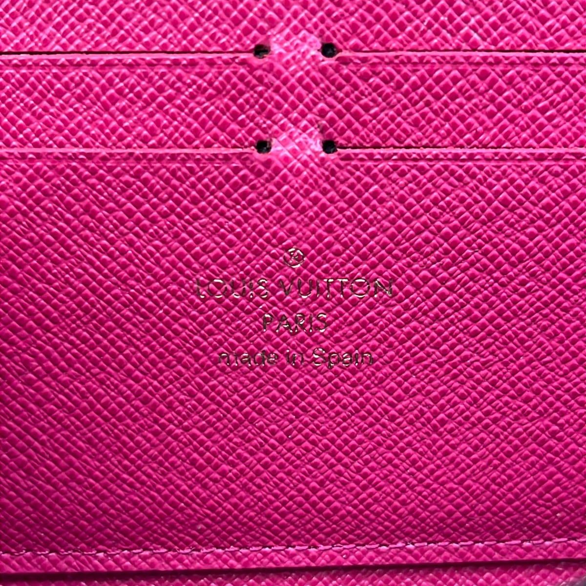 Louis Vuitton Wallet Monogram Portefeuille Clemence Hot Pink Zip Around — view 5