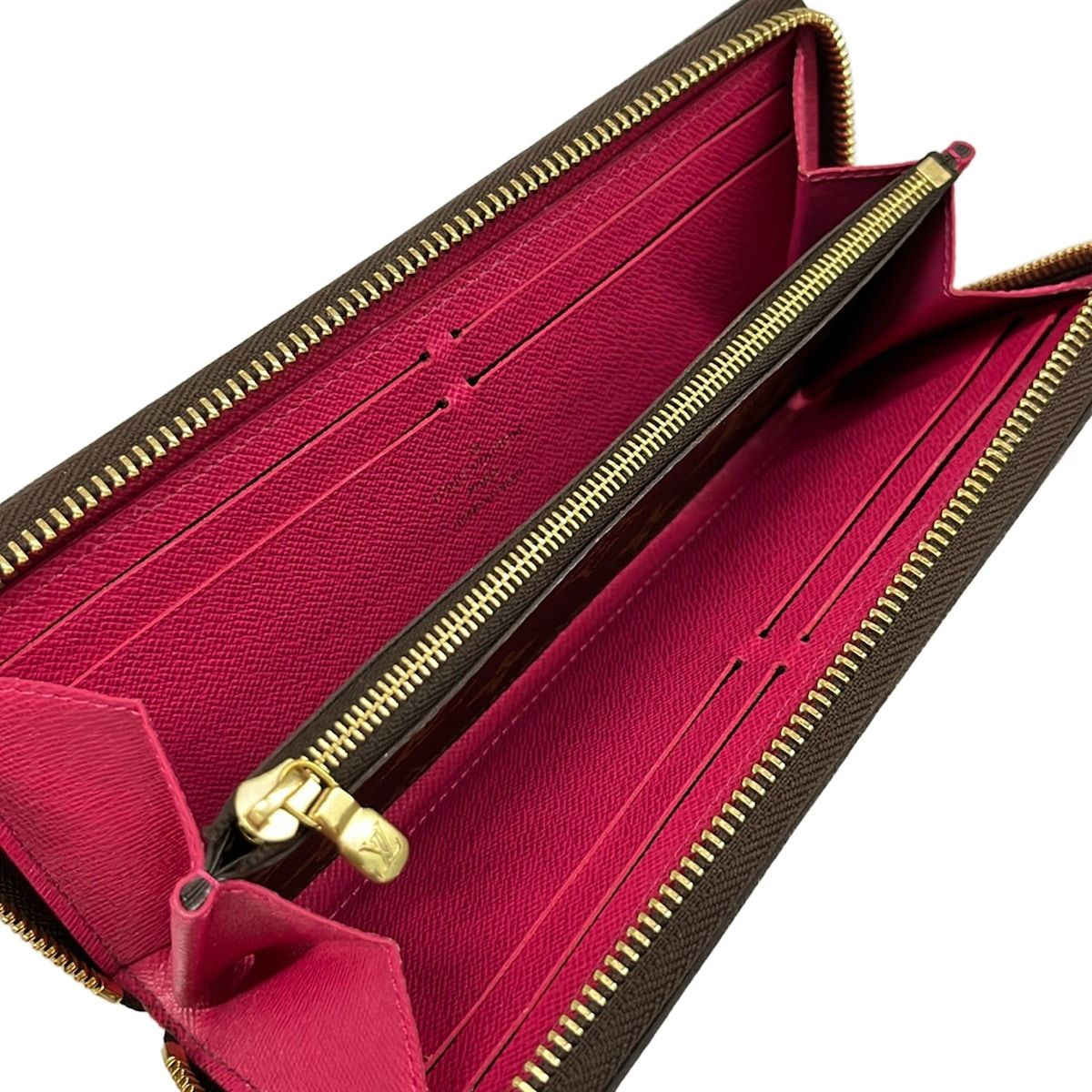 Louis Vuitton Wallet Monogram Portefeuille Clemence Hot Pink Zip Around — view 3