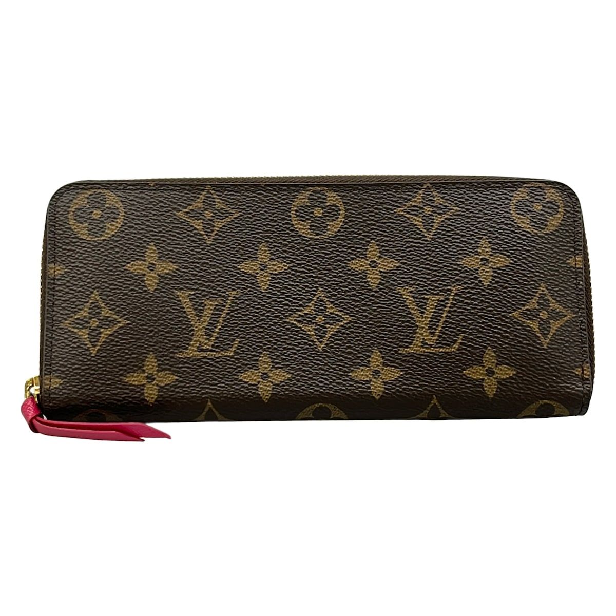 Louis Vuitton Wallet Monogram Portefeuille Clemence Hot Pink Zip Around