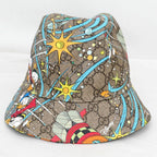 Gucci Disney Hat S GG Pattern Donald Duck Brown Hat Cotton — view 2