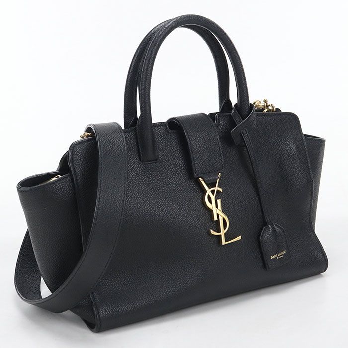 Saint Laurent 2-Way Downtown Cabas Handbag Calfskin