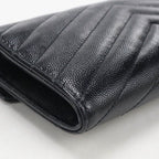 Saint Laurent Large Flap Wallet Cassandra Bifold Calfskin — view 8