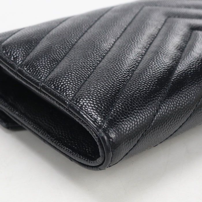 Saint Laurent Large Flap Wallet Cassandra Bifold Calfskin — view 8