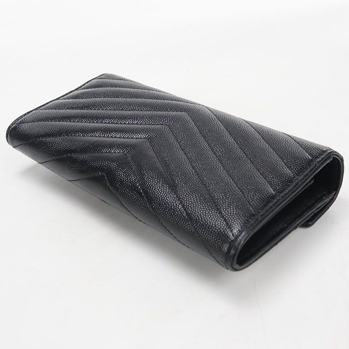 Saint Laurent Large Flap Wallet Cassandra Bifold Calfskin — view 2
