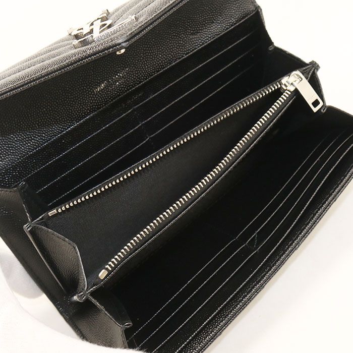 Saint Laurent Large Flap Wallet Cassandra Bifold Calfskin — view 3