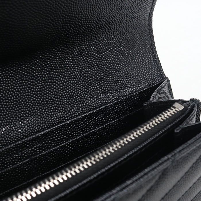 Saint Laurent Large Flap Wallet Cassandra Bifold Calfskin — view 6