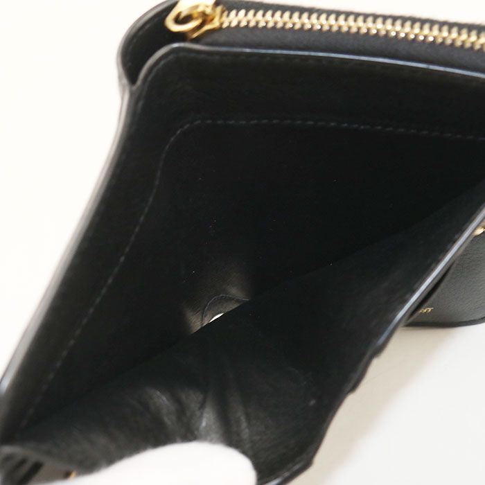 Saint Laurent Compact Zip Wallet Tiny Monogram Bifold Calfskin — view 4