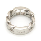 Dior CD Icon Chain Link Ring M Sterling Silver Bag Dior Oblique — view 4