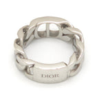 Dior CD Icon Chain Link Ring M Sterling Silver Bag Dior Oblique — view 3