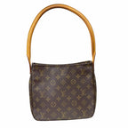 Louis Vuitton Looping MM Monogram Shoulder Bag Canvas Brown — view 3