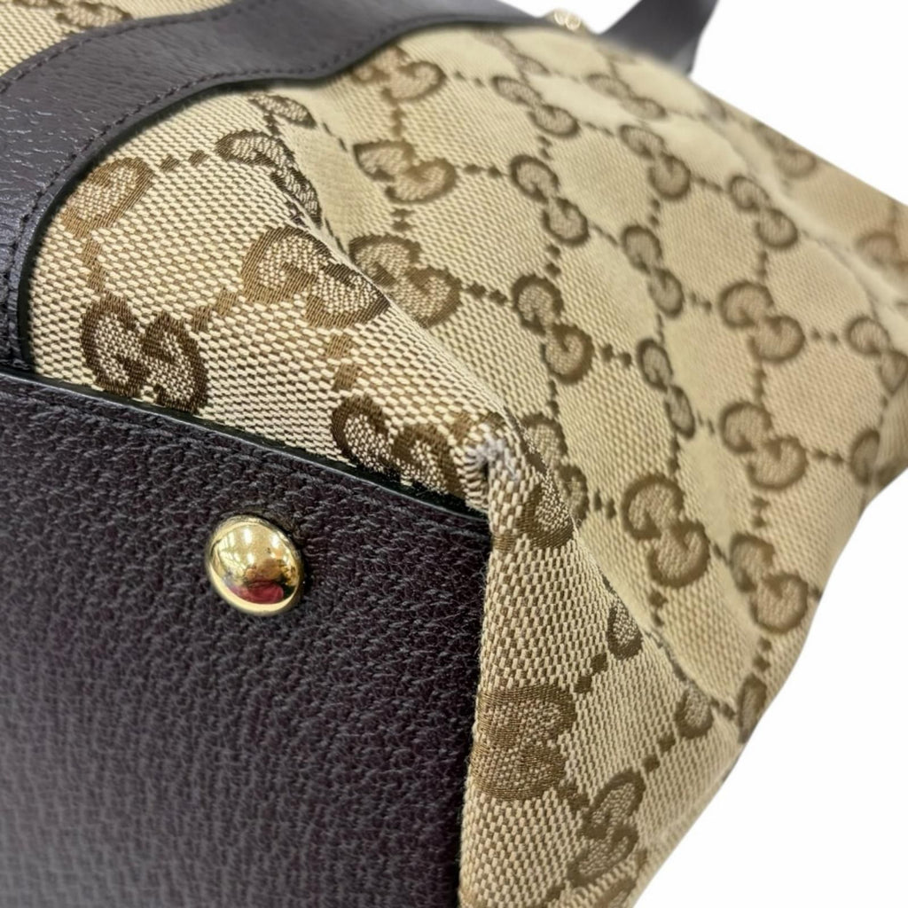 Gucci Abbey Tote Bag GG Canvas Beige — view 8