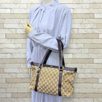 Gucci Abbey Tote Bag GG Canvas Beige — view 2