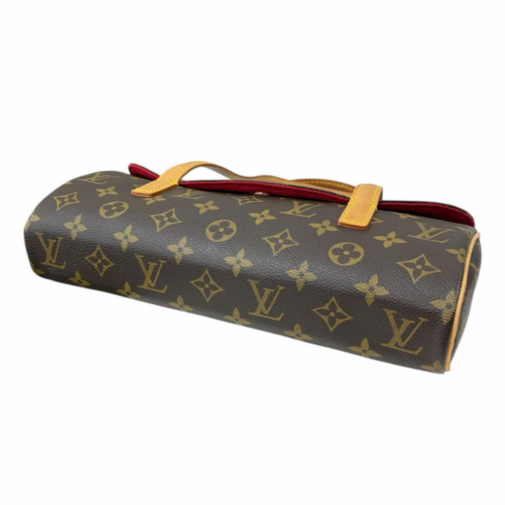 Louis Vuitton Sonatine Monogram Handbag Canvas Brown — view 5