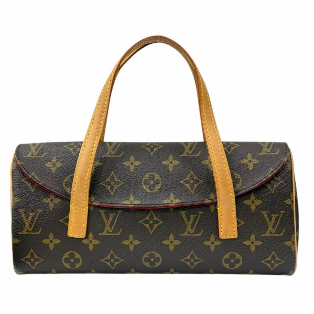 Louis Vuitton Sonatine Monogram Handbag Canvas Brown