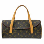 Louis Vuitton Sonatine Monogram Handbag Canvas Brown