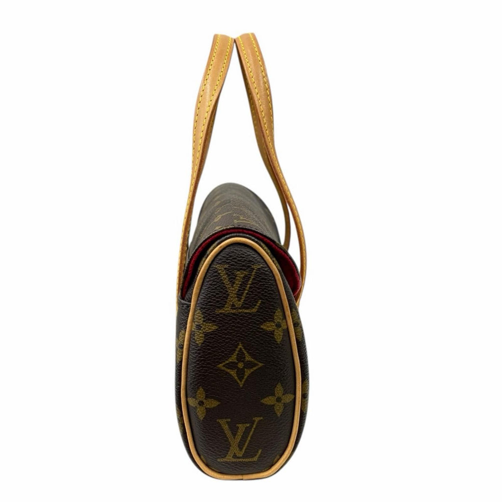 Louis Vuitton Sonatine Monogram Handbag Canvas Brown — view 4