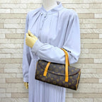 Louis Vuitton Sonatine Monogram Handbag Canvas Brown — view 2