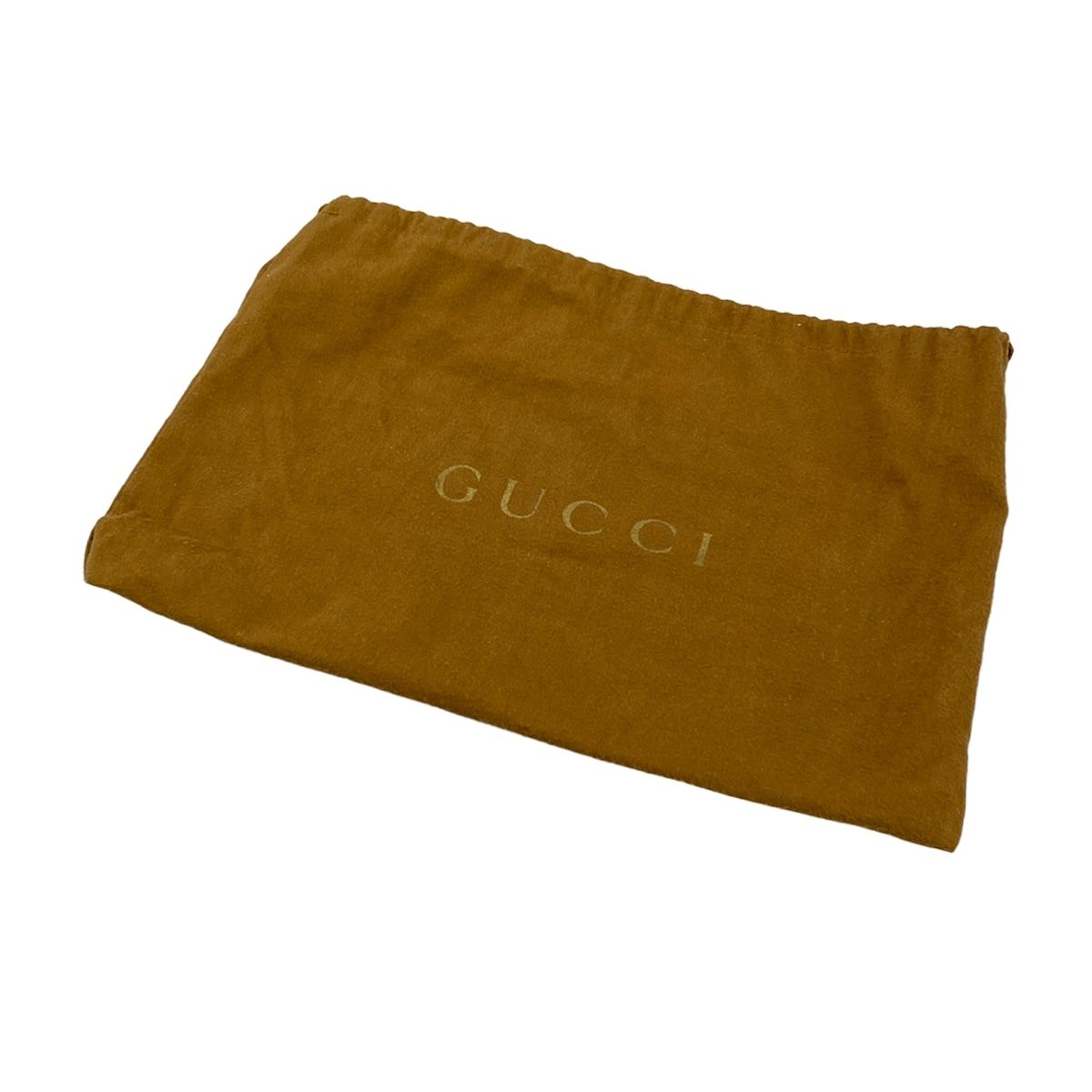 Gucci Shoulder Bag Abbeygg Pattern Gold Leather — view 8
