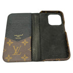 Louis Vuitton Mobile Phone Case Monogram Folio Noir — view 4