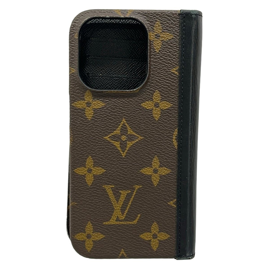 Louis Vuitton Mobile Phone Case Monogram Folio Noir — view 2