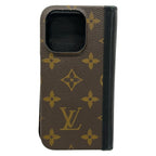 Louis Vuitton Mobile Phone Case Monogram Folio Noir — view 2