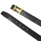Hermes Belt H Leather Black Brown Gold Reversible — view 5