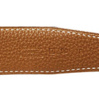 Hermes Belt H Leather Black Brown Gold Reversible — view 4