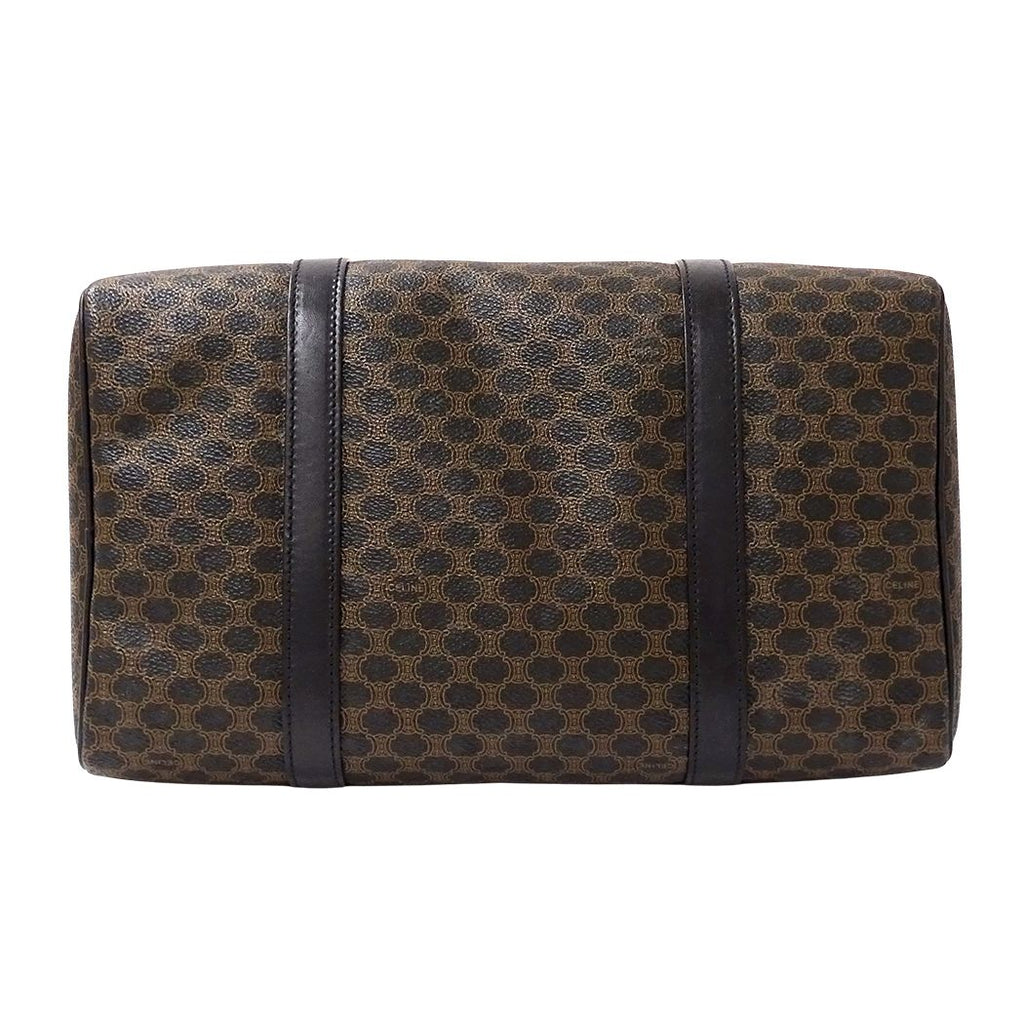 Celine Macadam Black Brown Mini Boston Bag — view 3