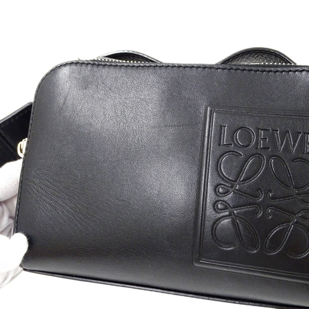 Loewe 2-Way Shoulder Bag Leather Black Small — view 7