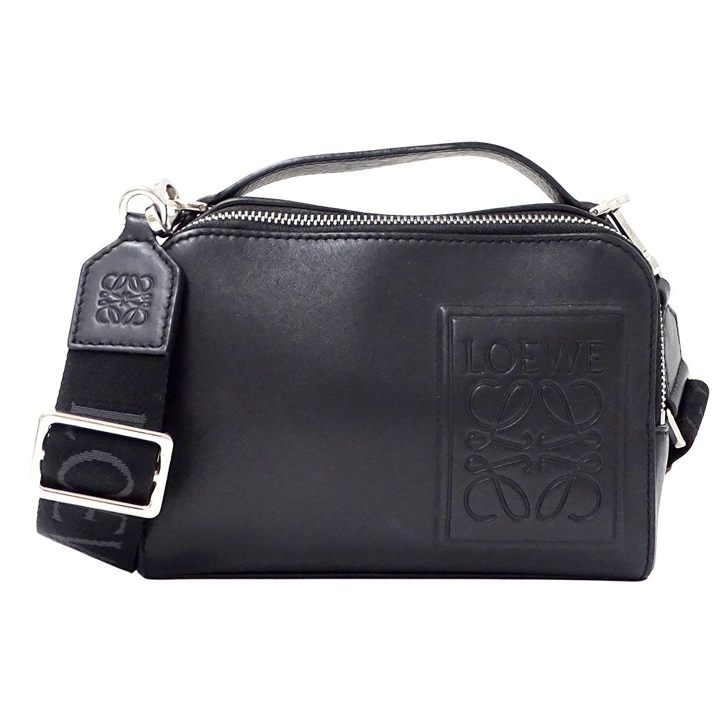 Loewe 2-Way Shoulder Bag Leather Black Small