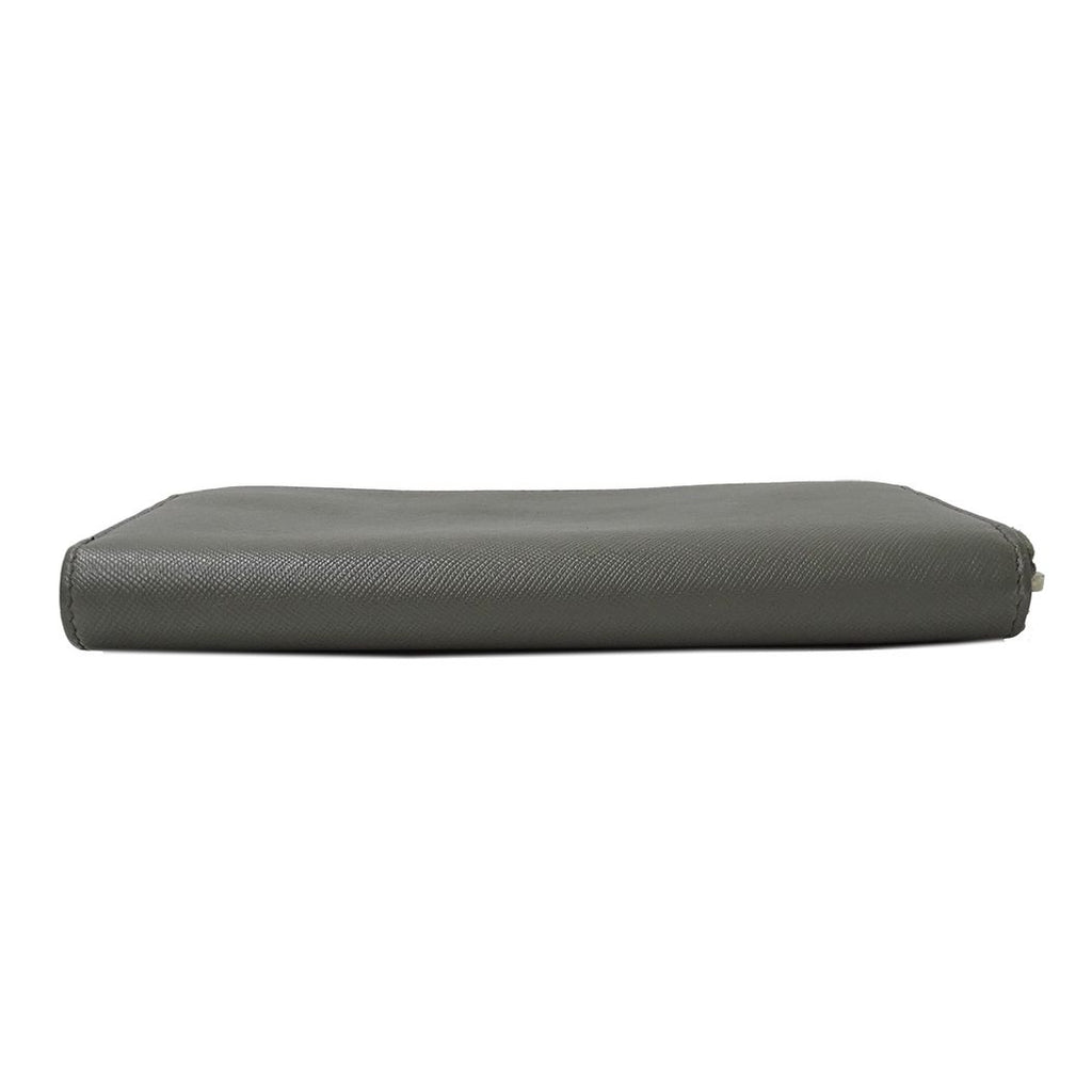 Prada Wallet Saffiano Gray Zip Around — view 3
